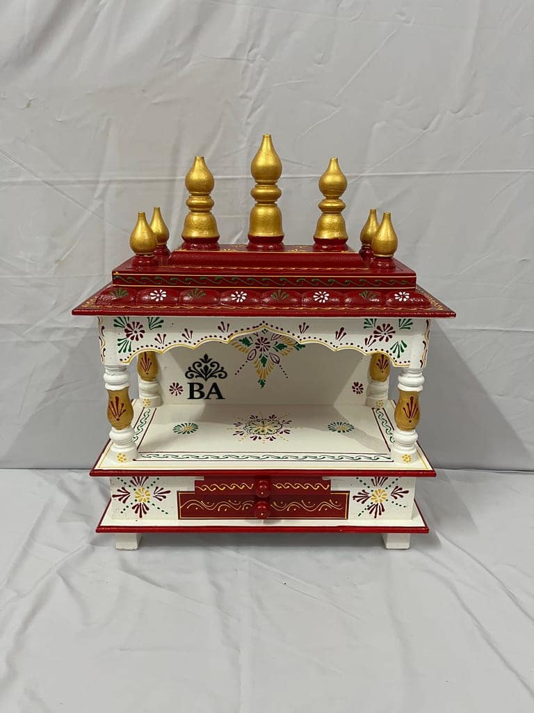 Premium Solid Wood Temple | Designer Home Pooja Mandir For Home Office And Resturant