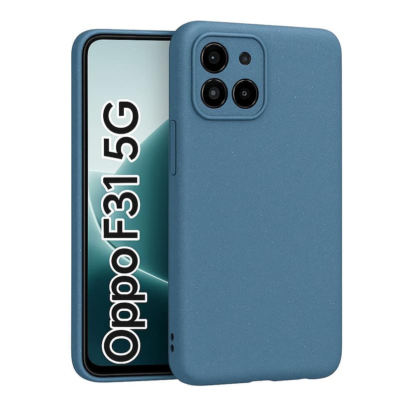 V3Deals Back Cover for Oppo F31 5G Matte Silicone Camera Protection | Slim Fit Shockproof Bumper Cover | Anti-Slip Soft Rubberised Case for Oppo f31 5g Back Cover & Oppo f31 Cover (Black)