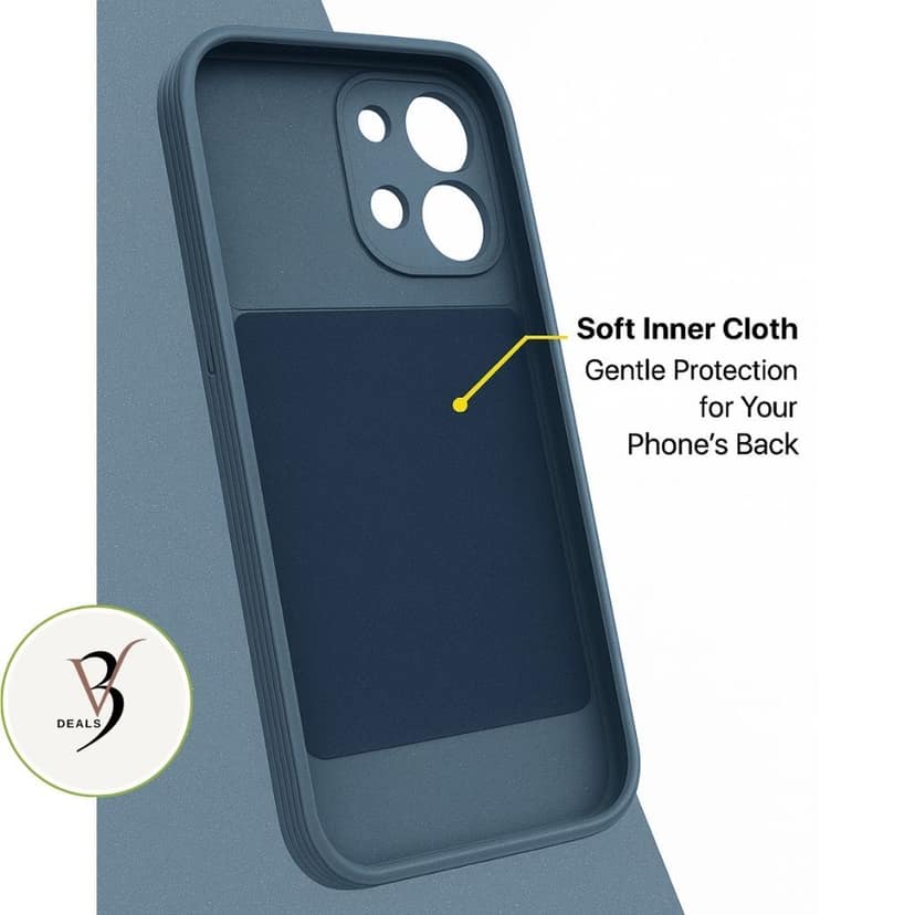 V3Deals Back Cover for Oppo F31 5G Matte Silicone Camera Protection | Slim Fit Shockproof Bumper Cover | Anti-Slip Soft Rubberised Case for Oppo f31 5g Back Cover & Oppo f31 Cover (Black) view 3