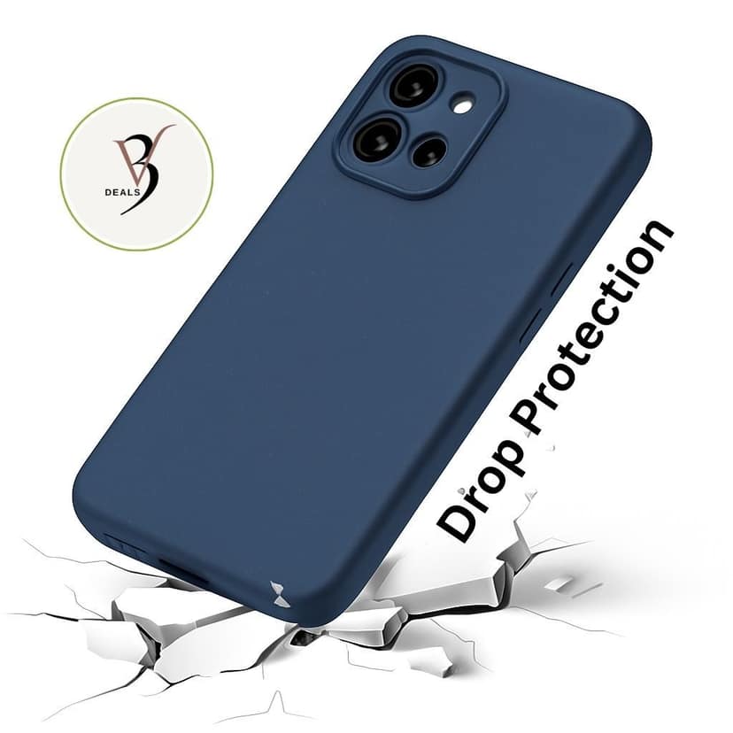 V3Deals Back Cover for Oppo F31 5G Matte Silicone Camera Protection | Slim Fit Shockproof Bumper Cover | Anti-Slip Soft Rubberised Case for Oppo f31 5g Back Cover & Oppo f31 Cover (Black) view 5