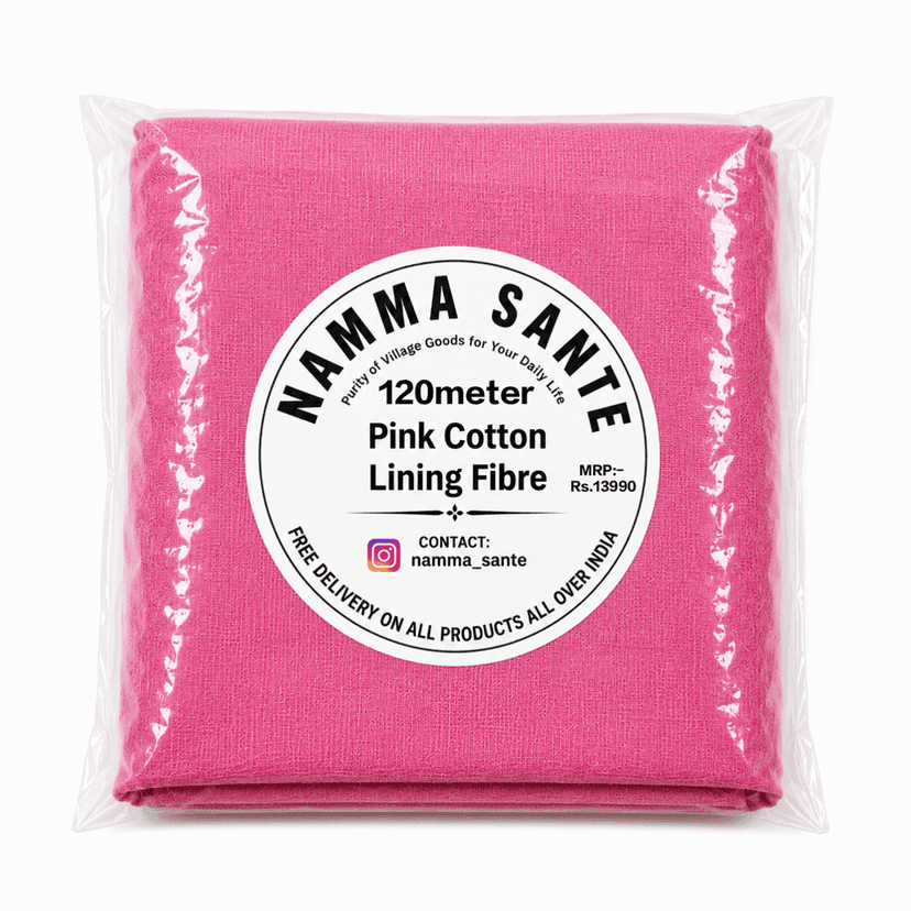 Pink Cotton Lining Fabric (Chhota Panna), Pink Cotton Lining Fibre (Chhota Panna), Pink Lining Cloth (Chhota Panna), Soft Pink Cotton Lining (Chhota Panna), Pink Garment Lining Fabric (Chhota Panna) view 2