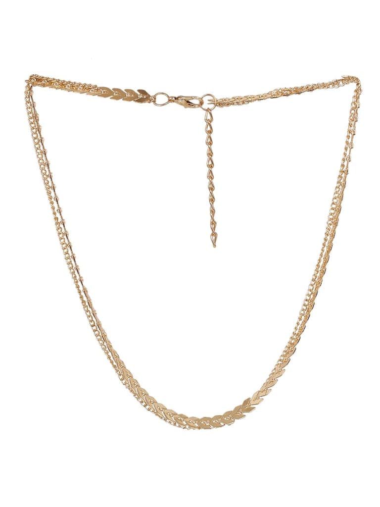 Cardinal Gold Chain Brass Double Layer Necklace Chain view 2