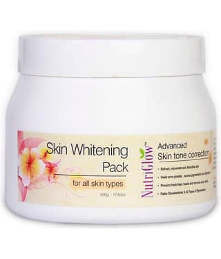 Nutriglow Skin Whitening Face Pack for Advanced Skin Tone Correction, All skin Type, 500gm