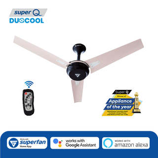 Superfan Super Q Duocool IOT BLDC Ceiling Fan with 5 Years Warranty - 120 cm (48" inches)