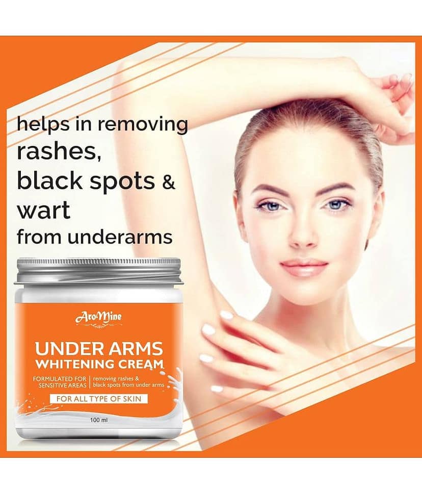 Aromine Underarm Whitening Cream For Dark Underarms Spot Removal- Hand Cream 100 mL view 2