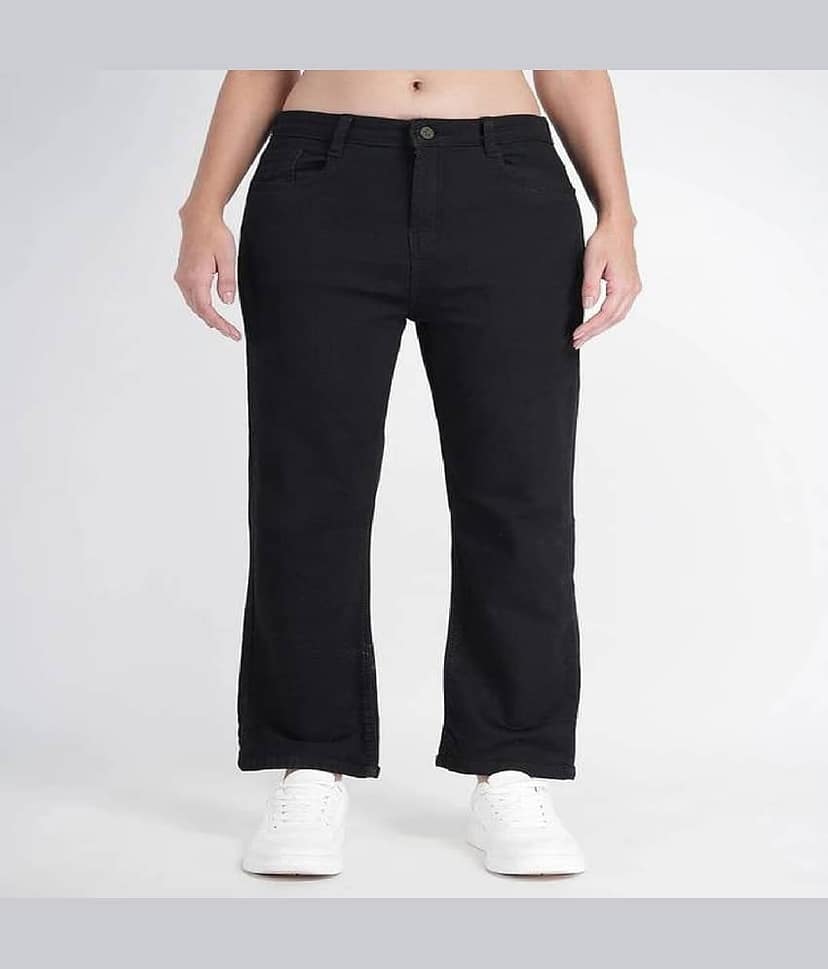 EVYAVAN ENTERPRISE Women's Regular Fit Mid-Rise Jeans ( Black )