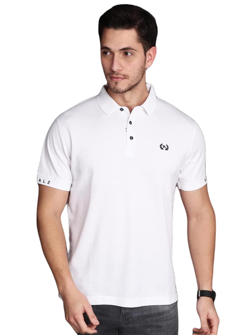 Albion Mens Cyan White T-Shirt