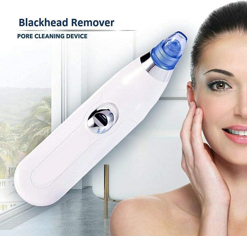 4 in 1 Multi-Function Blackhead Whitehead Extractor Remover Device, Skin Cleaner, Pimple Removal Tool, Acne Pimple Pore Cleaner Vacuum Suction Tool for Men and Women (white) view 7