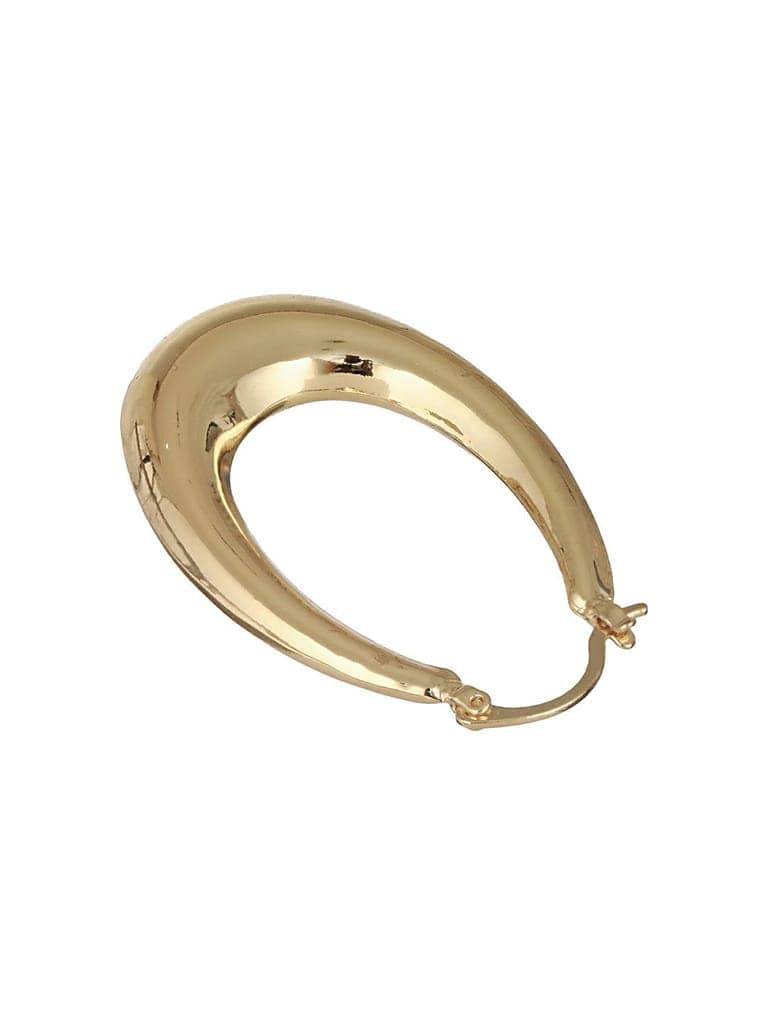 Anti-Tarnish Gold Plated U -Shaped Chunky Hoop Earrings view 6