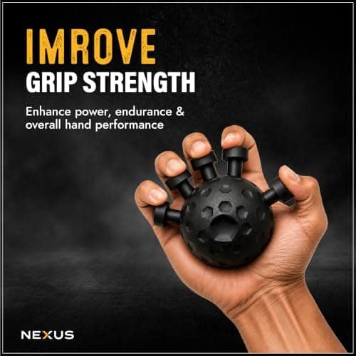 Hand Grip Strengthener | Ultimate Finger Exerciser | Strength Trainer Exercise Ball | Eagle Claw Hand Gripper ball Hand Balls | Workout Equipment for Men & Women (Finger Exerciser) Multi color (Pink & Black) view 2