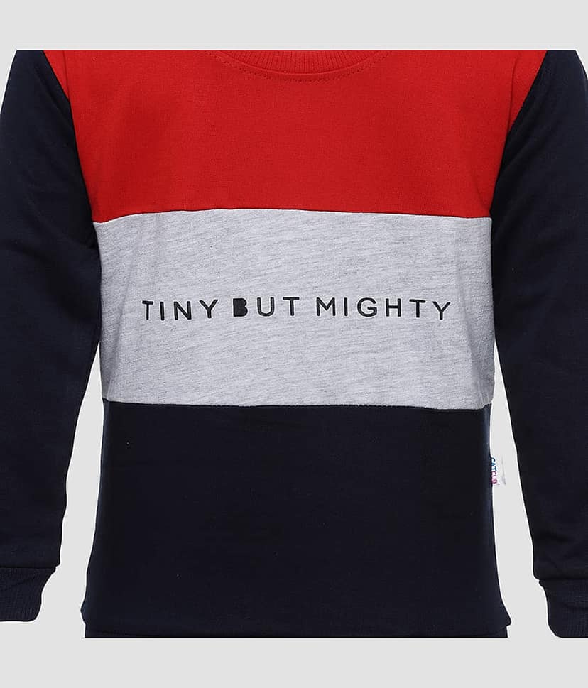 CATCUB Single Baby Boys Cotton Blend Pullover ( Red ) view 2