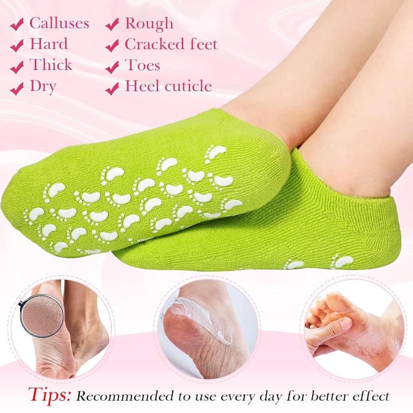 Socks Soft Socks for Repairing and Softening Dry Cracked Feet Skins Comfortable Socks (No Box Packing / Without Gel Socks) view 3