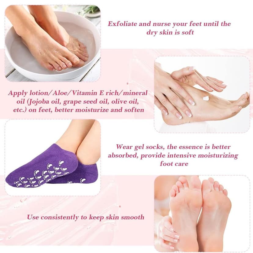 Socks Soft Socks for Repairing and Softening Dry Cracked Feet Skins Comfortable Socks (No Box Packing / Without Gel Socks) view 7