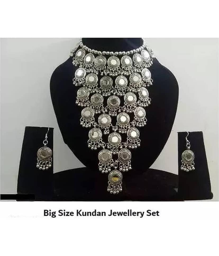 Samridhi DC Silver Alloy Necklace Set ( Pack of 1 ) view 2