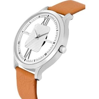 HRV Men's Round Dial Silver Strap Analog Watch view 2