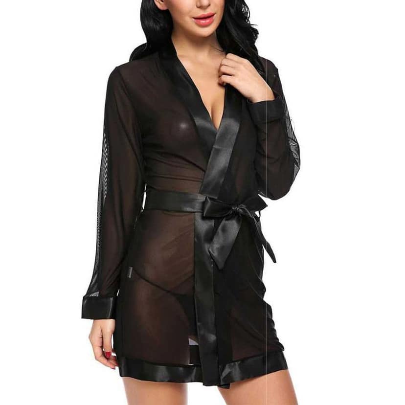 Net babydoll nightdress Robe for women girls view 2