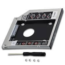 Laptop 2nd Hard Drive Caddy 9.5mm CD/DVD Drive Slot for SSD and HDD
