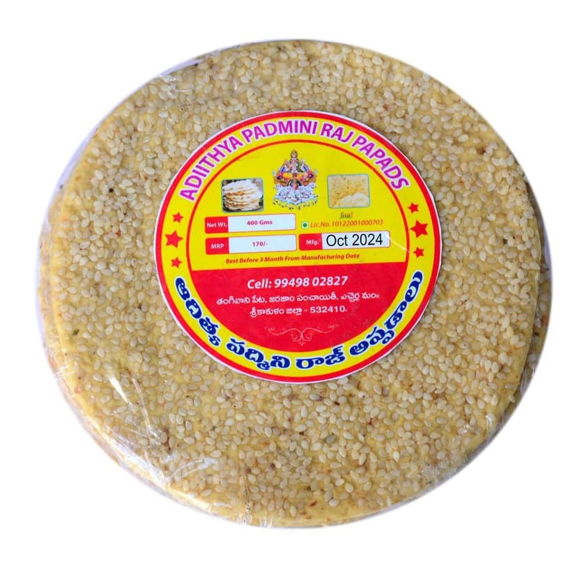 Adithya Padmini Raj Sesame Papads