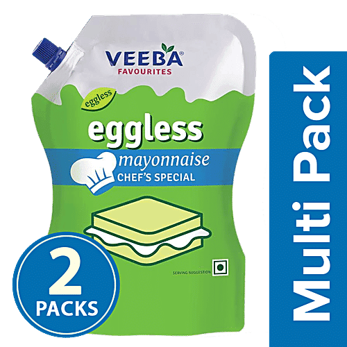 VEEBA Eggless Mayonnaise Chef's Special, 2X875 g Multipack