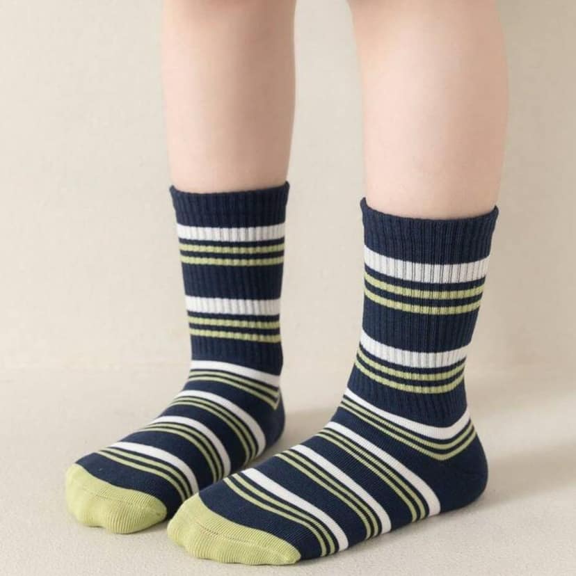 SOCKSCARVING Cotton Boston Edition Socks for Kids (Pack of 5) view 3