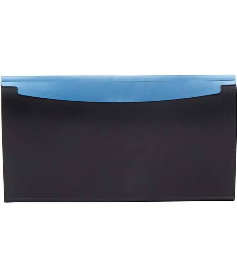 SHB Presents Plastic File Folder Expanding Bag CHEQUEBOOK Size C 55 (Blue, Black) view 2