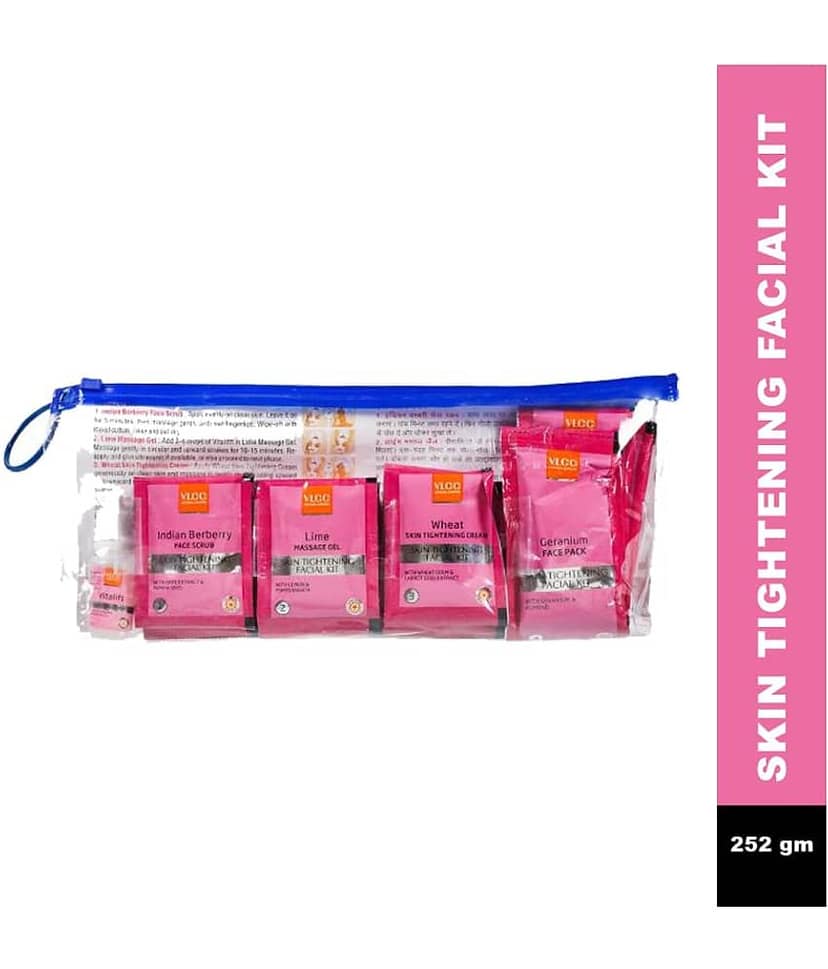 Vlcc Skin Tightening Facial Kit 6 Facials For Youthful Looking Skin 252G