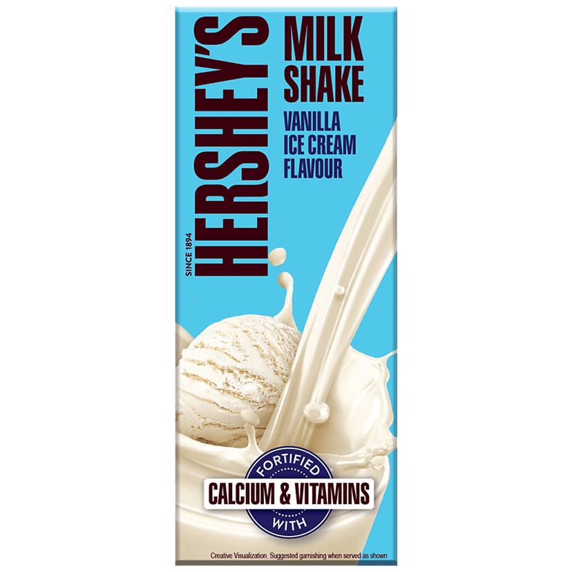 Hersheys Milkshake - Vanilla Ice Cream Flavour, 180 Ml Tetra
