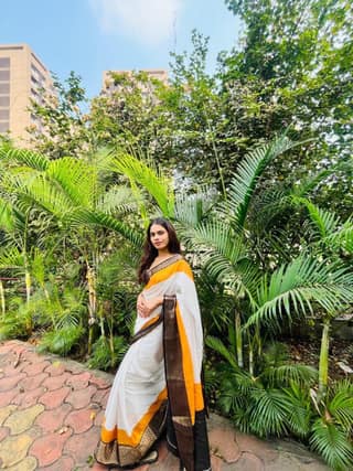 Dola Silk Saree with Jacquard Border