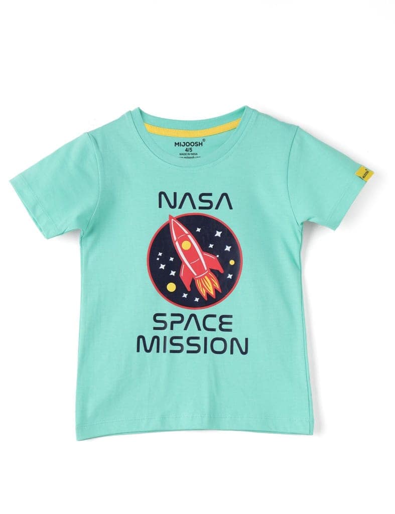 Boys T shirt Cotton Dandelion Yellow/Estate Blue/Biscay Green 2-6 Years (3pcs Pack) view 6