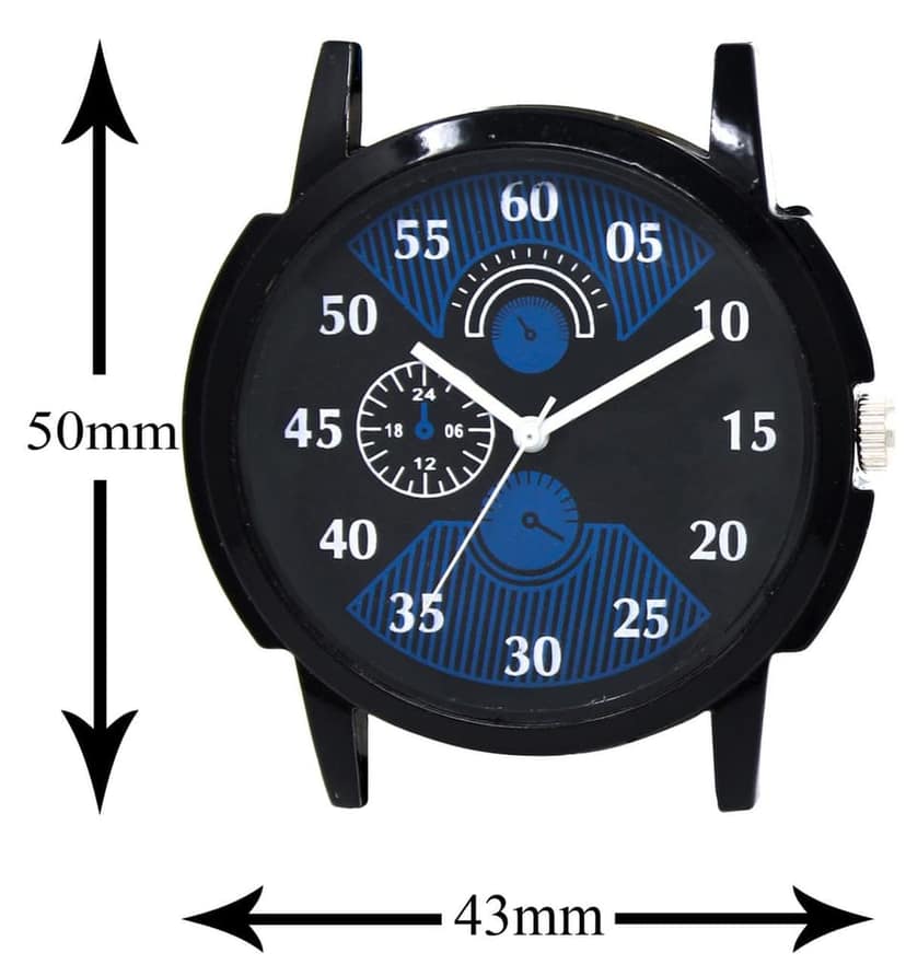 Multicolor Denim Look Analog Watch for Men LR02 view 4