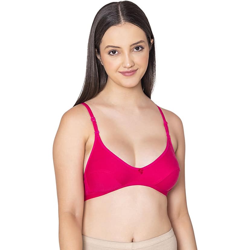 Bodycare polycotton wirefree convertible straps comfortable non padded bra-1531BB view 2