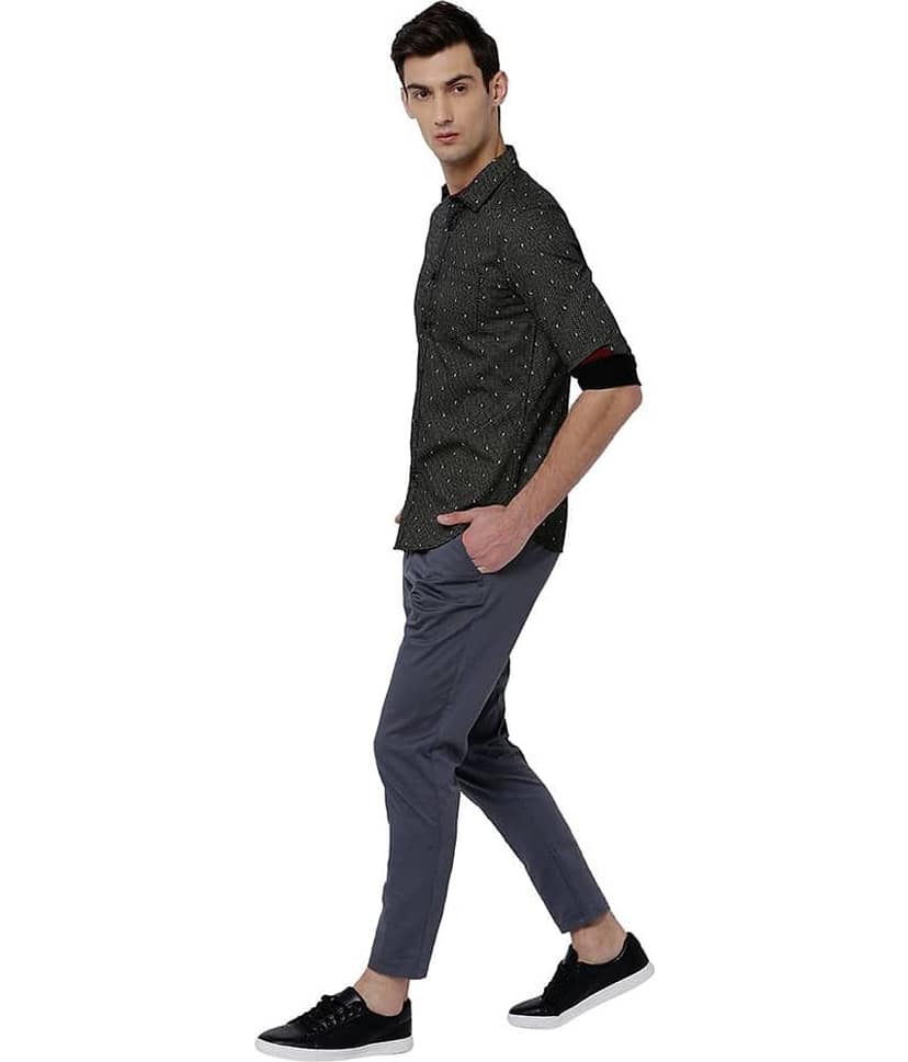 Black Coffee 100 Percent Cotton Slim Fit Printed Men's Casual Shirt - Multi ( ) view 2