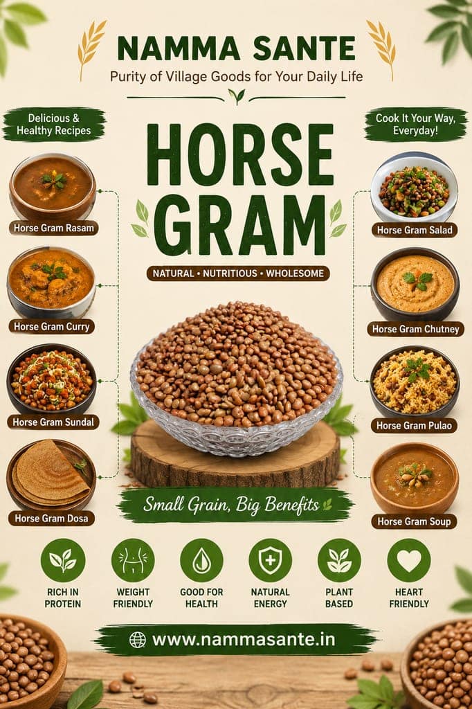 Horse Gram, Kulthi, Kollu, Hurali, Muthira view 5
