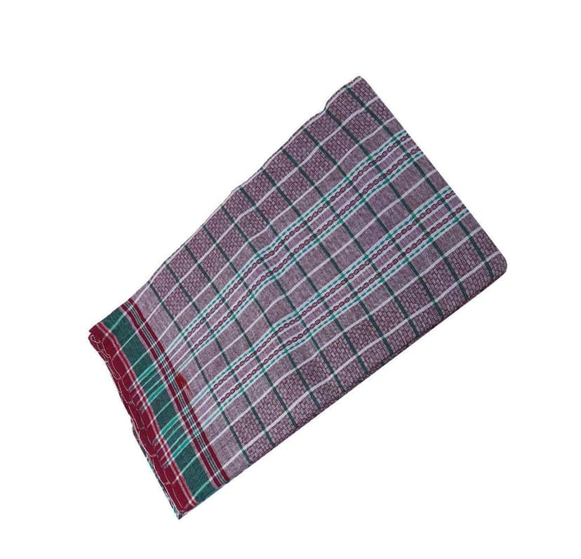 Lafabriqueind Breathable Pure Cotton Gamcha for Men | Heavy Design 60 GSM Bath Towel Gamcha for Men & Women Pack of 1 (Size-30x66 inches, Multicolors) view 4