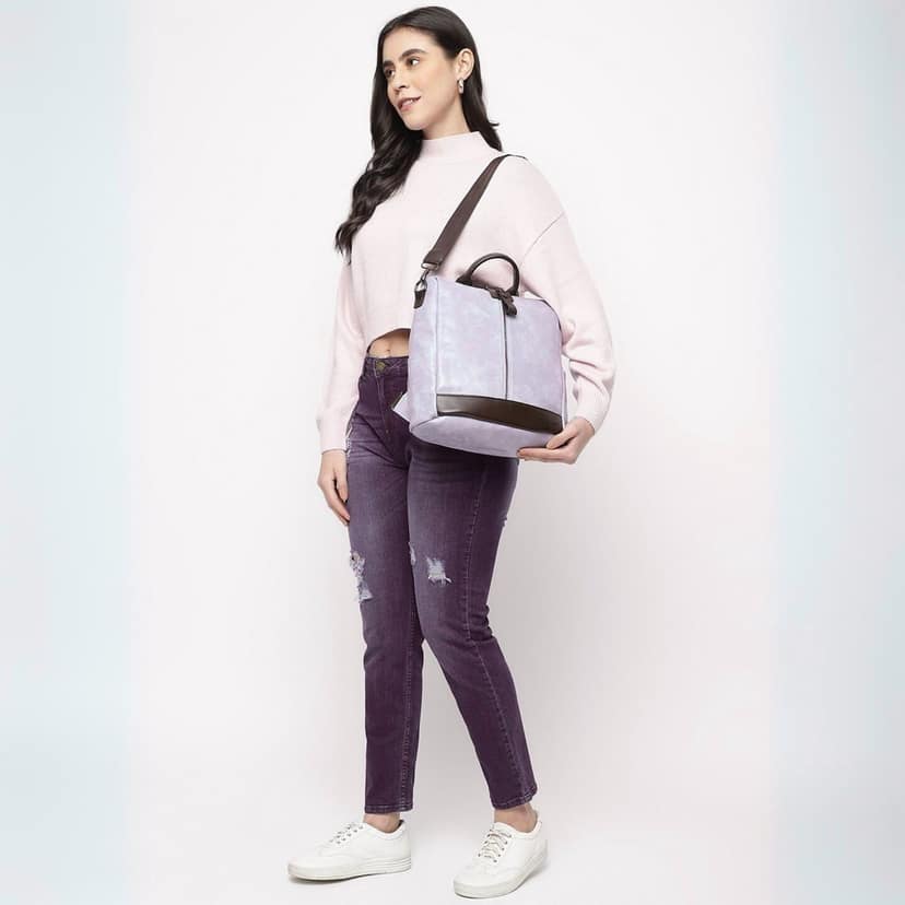 VISMIINTREND Women Backpack for Office Use Upto 13 Inch Laptop | Stylish Backpack Bag | Travel | School | College | Office Use | Anti Theft Convertible Backpack view 3