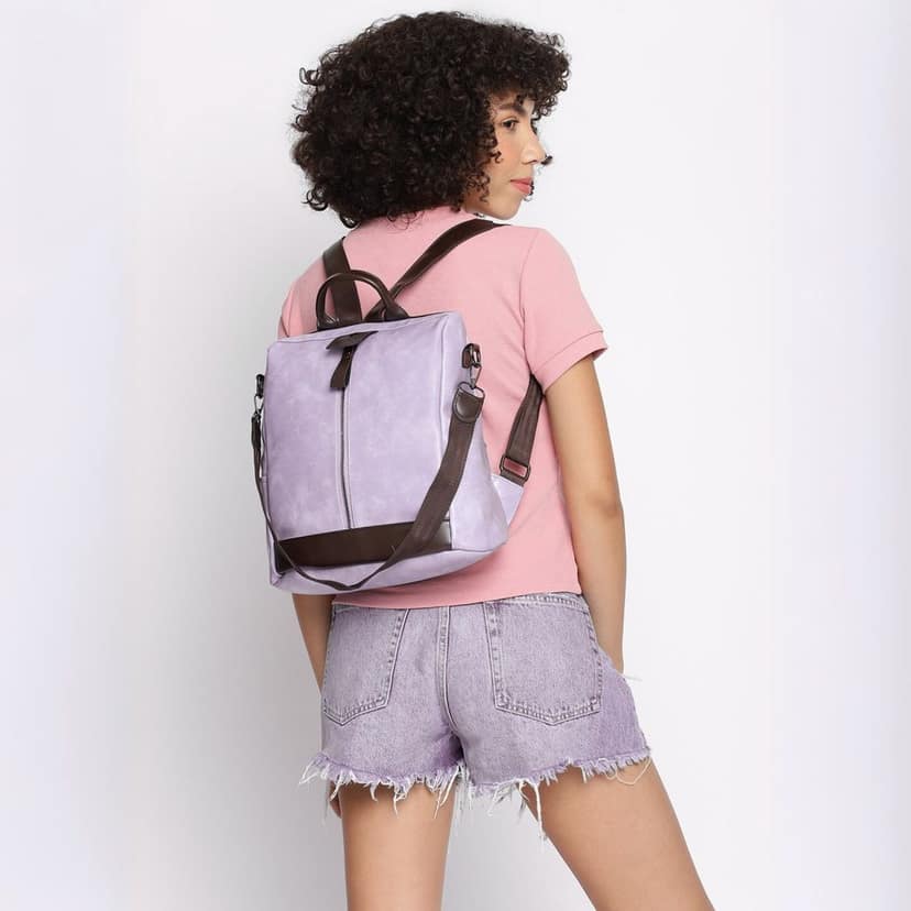 VISMIINTREND Women Backpack for Office Use Upto 13 Inch Laptop | Stylish Backpack Bag | Travel | School | College | Office Use | Anti Theft Convertible Backpack view 4