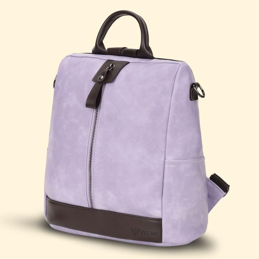VISMIINTREND Women Backpack for Office Use Upto 13 Inch Laptop | Stylish Backpack Bag | Travel | School | College | Office Use | Anti Theft Convertible Backpack view 8