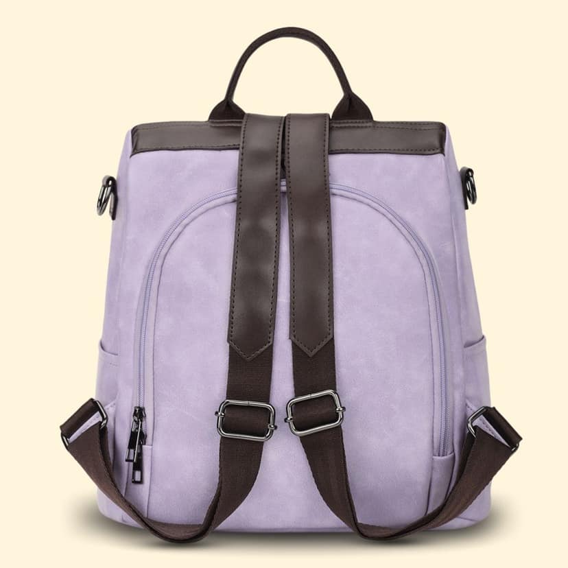 VISMIINTREND Women Backpack for Office Use Upto 13 Inch Laptop | Stylish Backpack Bag | Travel | School | College | Office Use | Anti Theft Convertible Backpack view 9