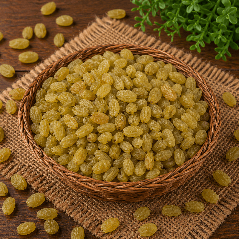 Indian Green Kishmish Short (500g) | Naturally Sweet & Chewy Healthy Snack | Daily Snacking & Desserts