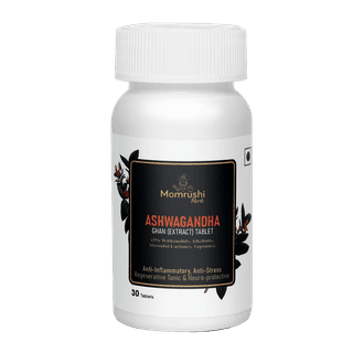 Momrushi Herb Ashwagandha Root Extract Tablets - (30 Tablets, Pack of 1)