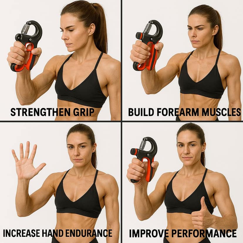 FITFURY Adjustable Hand Gripper (5-100 kg) with Digital Counter – Heavy Duty Hand Strengthener for Gym, Home & Physical Therapy view 2