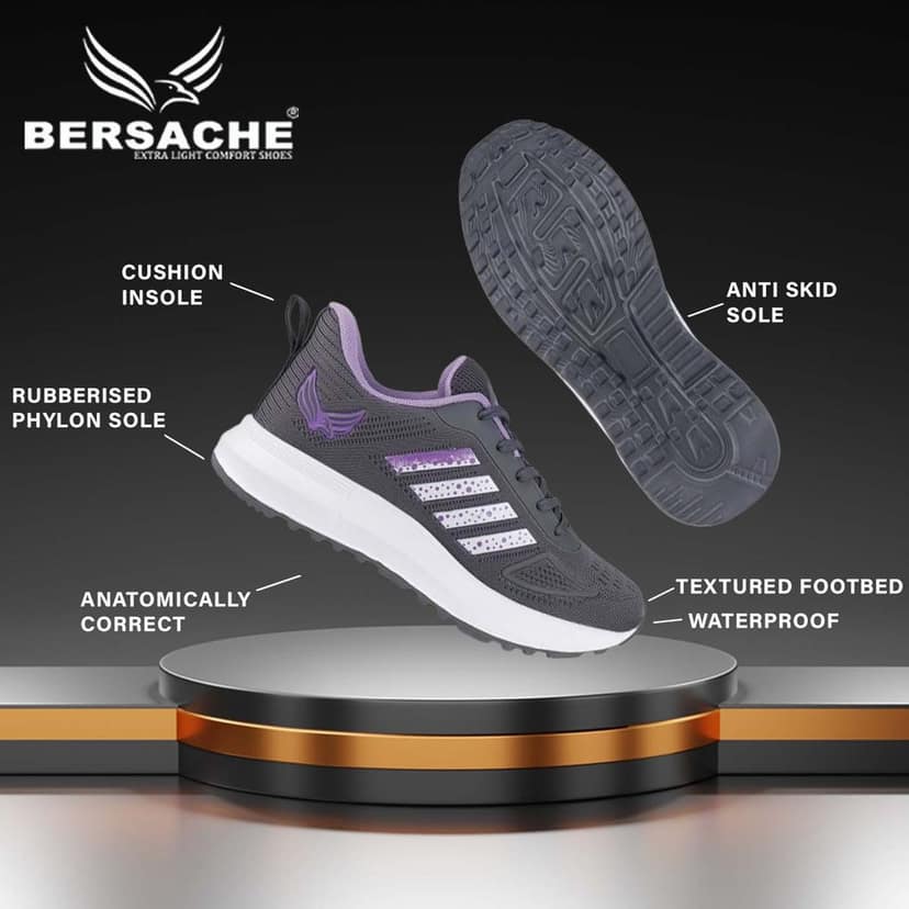 Bersache Premium Sports ,walking,Gym,cricket, Trending Running Shoes For Women's view 5