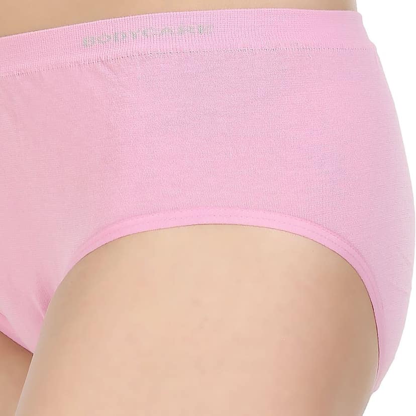 Bodycare women's combed cotton assorted Hipster Panty Pack of 3 ( 10C ) view 6