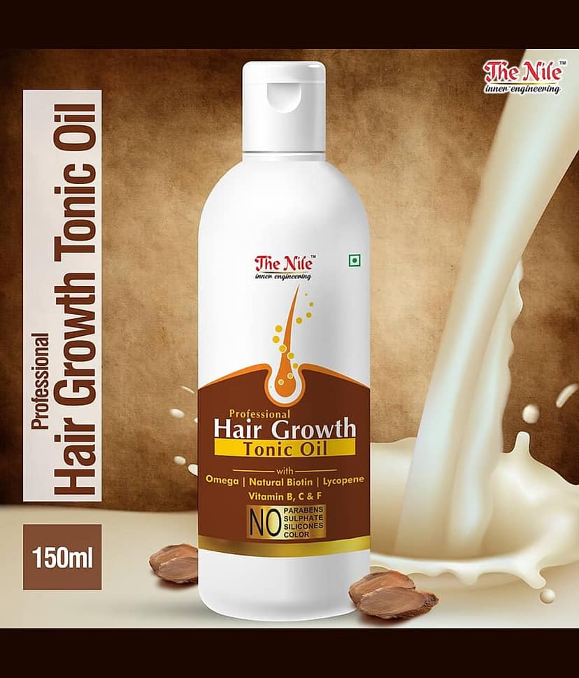 The Nile Hair Tonic Oil 150 + 100 ML (250 ML) + Almond Oil 100 Ml 350 mL Pack of 3 view 2