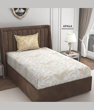 Apala Microfiber 1 Single Bedsheet with 1 Pillow Cover ( Yellow )