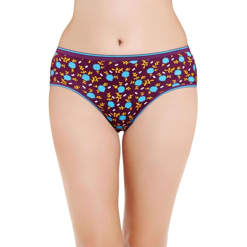Bodycare women's combed cotton assorted Hipster Panty Pack of 6 ( E400500D ) view 2