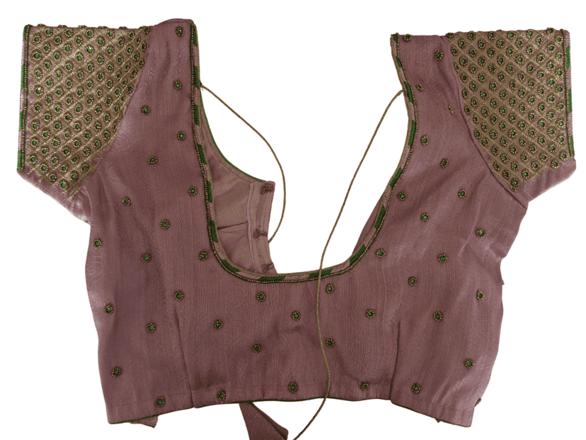 Georgette Saree Blouse With Heavy Embroidery Work - Readymade Saree Blouse For Women