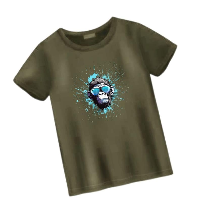 Trishoolin Abstract Theme Graphic T-Shirt (Design 10188MB) | Cotton Regular Fit Crew Neck Tee | Pack of 1 view 2