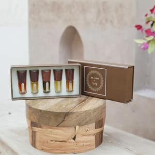 Rareity Mystic Mini Box Set of 5 | (5 x 3ml) | Premium Mini Ittar Gift Set | Alcohol-Free Natural Fragrances for Men & Women | Made in India
