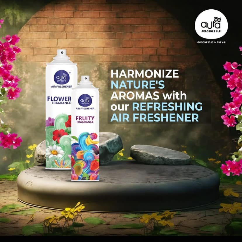 Aura Aerosols Air Freshener 300ml (Pack of 2) - Lavender & Midnight view 3